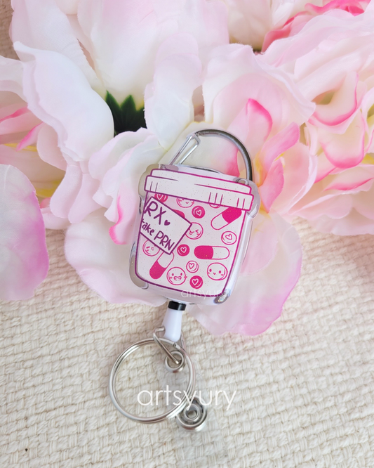 Badge Reel: Pill Bottle