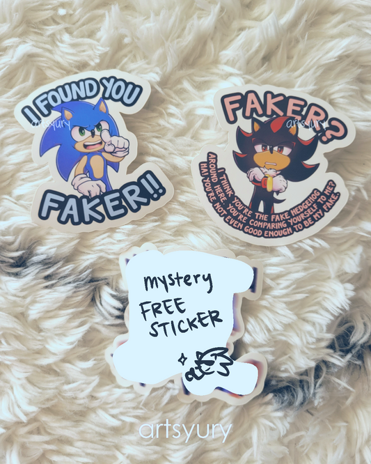 Sticker Set: Sonic & Shadow Faker