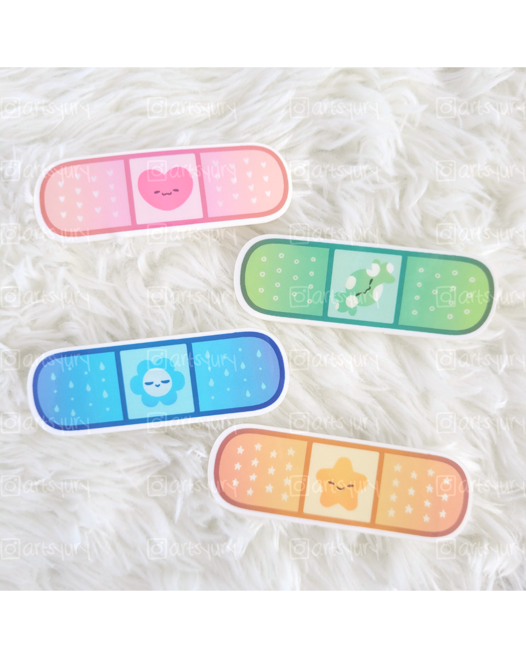 Sticker Set: Cute Adhesive Bandages